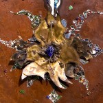 ''Erzulie''. Patinated steel, brass, bronze, glass beads, found objects